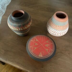 Sioux original 3 piece pottery